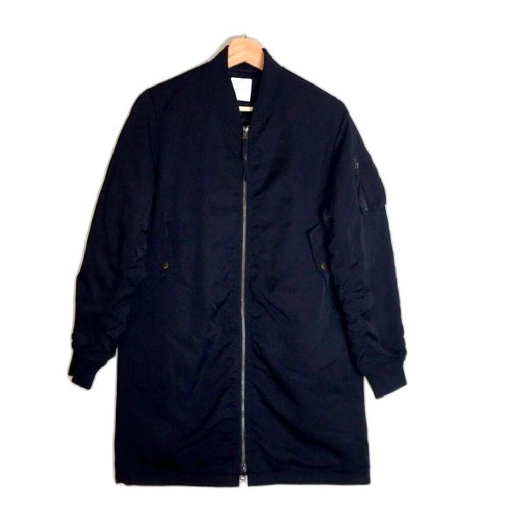 Lowrys Farm Women's Longline Bomber Jacket Black size Large
